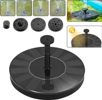 XMTECH 1,4W 8V Solar Springbrunnen Solar Teichpumpe Kit Solarbrunnen Wasserpumpe Solar Schwimmender Fontäne Pumpe 4 Fontänenstile