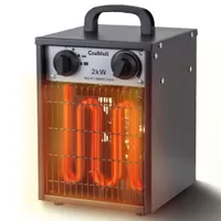 Craftfull Elektro Heizlüfter HL200 - 2000-3000 Watt - Überhitzungsschutz - Thermostat - IP24 - Tragegriff - Stufenlos - Bis zu 30 m² (2000 Watt)