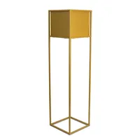 Blumenständer, Stehendes Blumenbeet, Modern, Metall, Loft, Gold 90cm