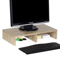 Monitorständer MONITOR Schreibtischaufsatz Bildschirmerhöhung in Sonoma Eiche 50 x 10 x 27 cm (B x H x T)