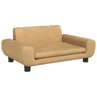 vidaXL Kindersofa Braun 70x45x33 cm Samt