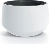 Sleek Planter with Smooth Surface and Elevated Tapered Base - Available in Multiple Colors