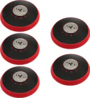 5x Trade-Shop 150mm 72-Loch Klett Schleifteller Haftteller kompatibel mit M8 Exzenterschleifern, Ersatz für Bosch 2 608 601 335 / 2.608.601.335, RSM6045