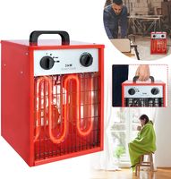 YARDIN Elektroheizer Elektrisch Heizlüfter Bauheizer Elektroheizer 3 KW Mehrstufen-Temperaturregelung mit Thermostat Überhitzungsschutz