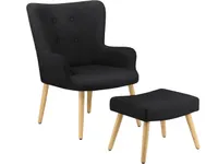 Cora | Sessel Schwarz MiÂcrofiber