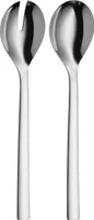 WMF Nuova Salatbesteck 30 cm, groß, Salatgabel und Servierlöffel, Cromargan Edelstahl poliert, spülmaschinengeeignet