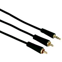Hama 00122298 Audio-Kabel 1,5 m 3.5mm 2 x RCA Schwarz