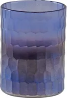 Windlicht aus Mosaikglas violett
