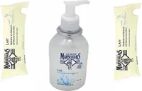 Le Petit Marseillais Flüssigseife mit Milch 300ml + 2x250ml Nachfüllpack – Sanfte Pflege