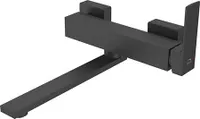 Design Spültischtischarmatur für Wandmontage Schwarz