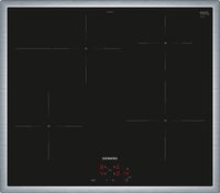 Siemens EI645CFB6E, iQ300, Induktionskochfeld, 60 cm, herdgesteuert, Schwarz, Mit Rahmen aufliegend