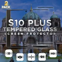 2 balení Samsung Galaxy S10 PLUS - Tvrzené sklo 9H - Vysoce kvalitní 3D ochrana displeje