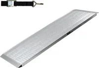 TRUTZHOLM 1 x Alu Auffahrrampe 200 x 70 cm Traglast 540 kg grau starr perforiert Verladerampe