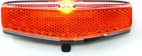 Aufladbares Akku Rücklicht mit USB Ladebuchse Fahrrad Licht für Gepäckträger Montageweite 50/80 mm