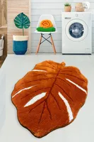 Mijolnir, Frunze - Orange, Badematte aus Acryl, 100 %.Polyacryl, Orange, 80 x 120 cm
