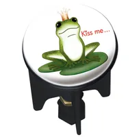 WENKO Wasch Becken Stöpsel Pluggy KISS ME Abfluss Ø3.9  Germany Frosch