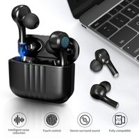 Bluetooth Kopfhörer In Ear, ANC kopfhörer kabellos mit aktive Geräuschunterdrückung, Bluetooth 5.2 Für iOS, Android, Schwarz [2022 Neue]