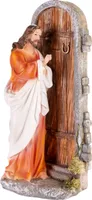 BRUBAKER Jesus Christus klopft an der Tür - 30 cm Weihnachtsdekoration mit handbemalter Figur - Weihnachtsfigur - Tischdekoration