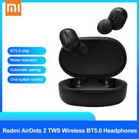 Xiaomi Redmi AirDots 2 Bluetooth Wireless Stereo Headset Headphones In-Ear Headset Kopfhörer Schwarz +Charging box