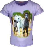 Babes & Binkies Shirt Pferde lila - Farbe: Violett - T-shirt - Kinder - Größe: 110/116