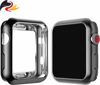 Silikon Schutzhülle für Apple Watch Series 7 8 45mm, Schwarz - Case Displayschutz Hülle Kratzschutz