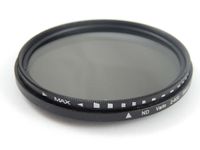 vhbw Graufilter ND-Filter ND-Fader variabel ND2-400 58 mm kompatibel mit Digitalkamera, Analogkamera