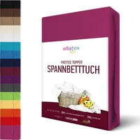 Frottee TOPPER Spannbettlaken Spannbetttuch für Matratzen bis 12 cm  Bettlaken Betttuch , in Größe: 90x200-100x200 cm, in Farbe: Pink