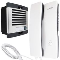 Domovní telefon Mini Intercom Interkomový systém Pro jedno rodinné domy Domácí telefon Systém 1+n Podomácká zvonek 230V AC Příjmení Podsvícení Retoo