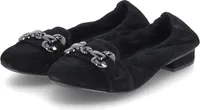 Kaerlek Damen Ballerinas Schwarz Rauleder Größe: 40