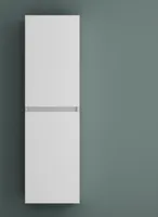 Mai & Mai Seitenschrank Badezimmerschrank mit 2 Türen und 4 Fächern Badregal Allzweckschrank Badschrank in Matt Weiß BTH: 35x20x120 cm Verona