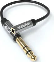 0,2m Stereo Klinken Adapter 3,5mm Klinken Buchse auf 6,3mm Klinken Stecker