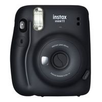 instax mini 11 Sofortbildkamera, Charcoal-Gray inkl. Batterien + Trageschlaufe + 2 Shutter Button