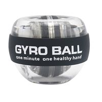 Auto-Start Gyro Ball Wrist Exerciser/Balance Dekompressionsspielzeug/Metallkugelkern mit LED-Licht(Schwarz)