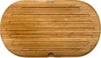 Brotschneidebrett mit Krümelrillen 37 x 21 cm Schneidebrett Küchenbrett Holz Schneide Brett Servierbrett Brettchen
