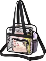 VENO 2 Packungen transparente Tasche aus Vinyl PVC Tragetasche