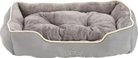 Dehner Lieblinge Hundebett und Katzenbett Sammy, ca. 75 x 58 x 19 cm, Polyester, grau