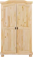 Inter Link Kleiderschrank GENF Natur Massivholz