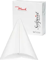 Softpoint Serviette in Weiß, 1/4-Falz, 40 x 40 cm, 50 Stück - Mank