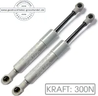 2X Gasdruckfeder 300N Ersatz für LIFT-O-MAT 195mm Gasfeder Gasdruckdämpfer Kesseböhmer Liftomat Küche Möbel