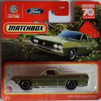 Matchbox 1970 Ford Ranchero 17/100 Séria 2023 Metalflake zelená zelená