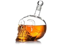 700 ml Dekanter - Kristall-Whisky-Totenkopf