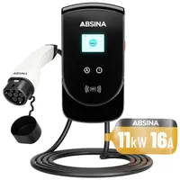 Nabíjecí stanice pro elektromobily, wallbox typ 2 s funkcí RFID, nastavitelné nabíjecí proudy, 11 KW wallbox pro elektromobily pro rychlé nabíjení elektrických vozidel