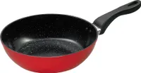 Ø28cm KING® 8cm hohe Bratpfanne KERAMIK aus Aluminium geschmiedet mit Keramikbeschichtung Innen / Farbe: Rot