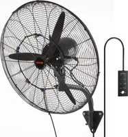 VEVOR mlhový ventilátor, 61,6 cm oscilační, vodotěsný ventilátor, 3 rychlosti, 7000 CFM, komerční nebo domácí ventilátor pro chlazení skladů, skleníků, dílen