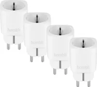 4x Hombli Smart Plug - WiFi - Energiemessung über mobile App