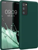 kwmobile Hülle kompatibel mit Samsung Galaxy S20 FE Hülle - weiches TPU Silikon Case - Cover geeignet für kabelloses Laden - Türkisgrün