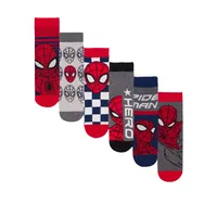 Spider-Man - Socken für Jungen (6er-Pack) NS7629 (32 EU - 34 EU) (Bunt)