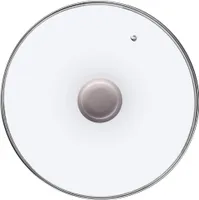 KADAX Glasdeckel mit Silikongriff "Tolfa", hitzebeständiger Kochtopfdeckel, 28 cm