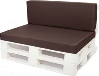 Palettenkissen set Braun 120x80 sitzkissen+Rückenkissen 120x40cm| Paletten sitzkissen| Gartenkissen| Palettenmöbel kissen| Palettenkissen outdoor