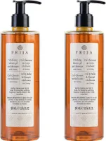 PRIJA sprchový šampon 2× 380 ml – přírodní péče na tělo a vlasy s ženšenem
